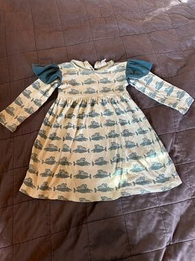 Kate Quinn Blue Whale butterfly dress
